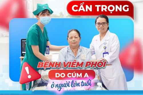 CẨN TRỌNG VỚI BỆNH VIÊM PHỔI DO CÚM A Ở NGƯỜI LỚN TUỔI